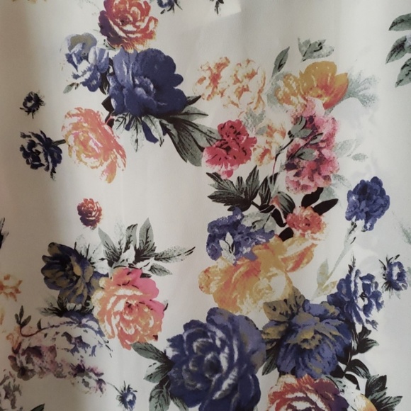 New Floral Open Shoulder Mini Dress - Picture 4 of 6